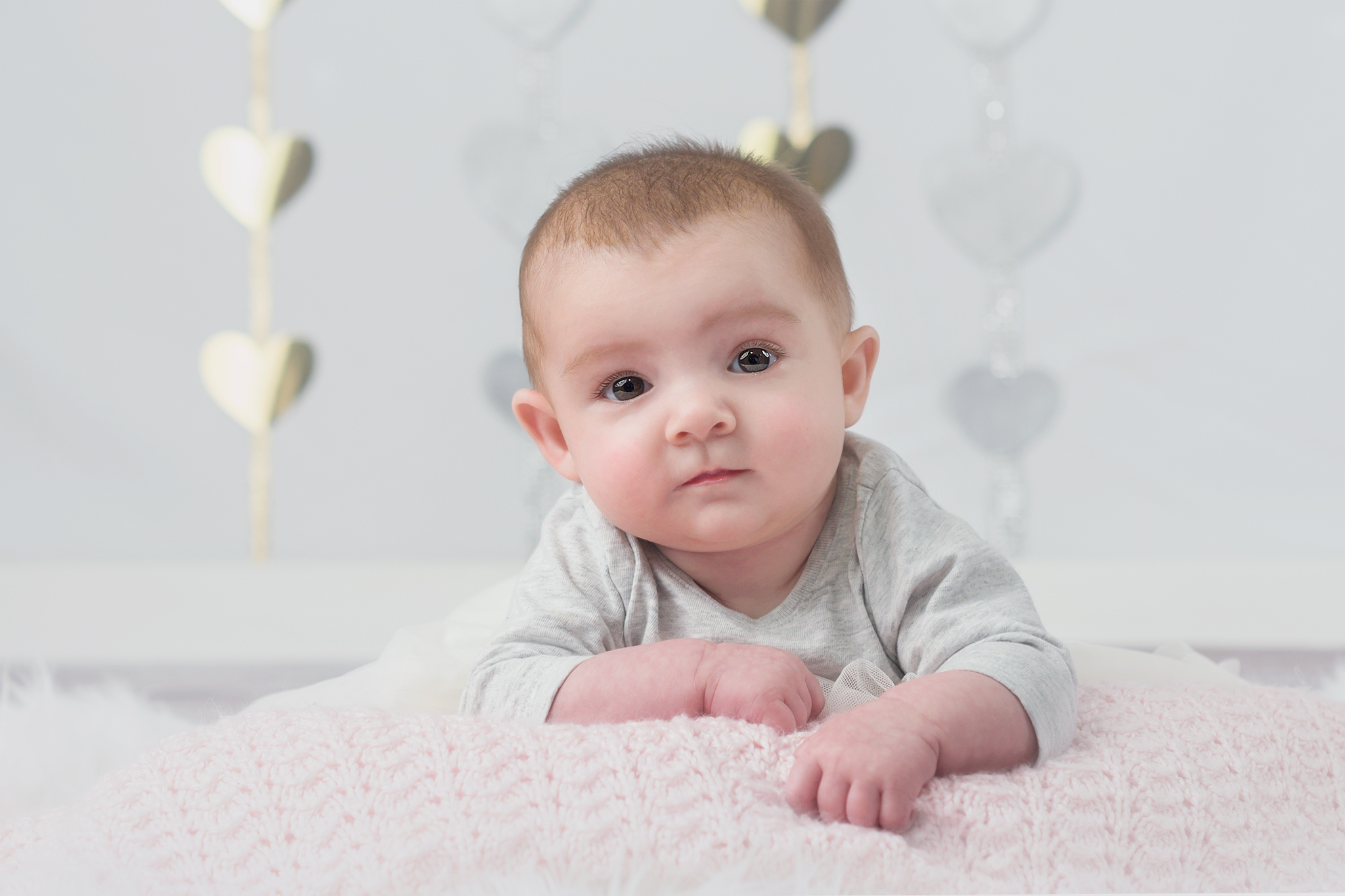 Sibling Session, Baby, Child, Family, Model, Photography, Session, Casi Ann Photography, studio, Valentine, Milestone, brother, sister, elementarty, school, preschool, 4 month, gold, silver, gray, black, white, flowers, ingleside, loves park, illinois, portrait, kids