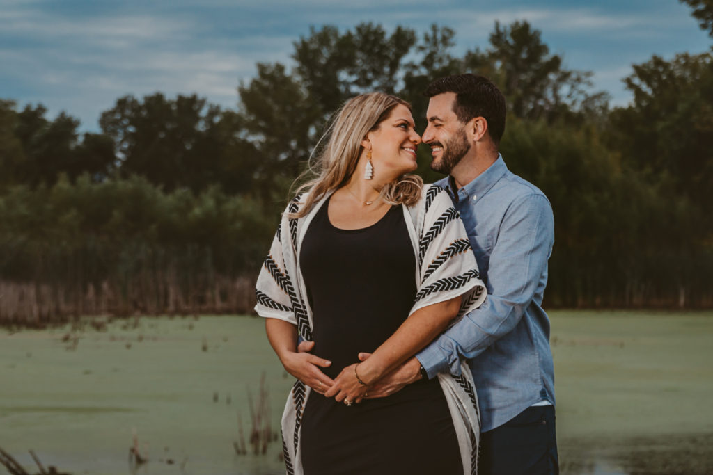 Maternity-Session-On Location-Photography-IL-Photographer-Grayslake-Rollins Savanna-Forest Preserve-Overcast-Sunset