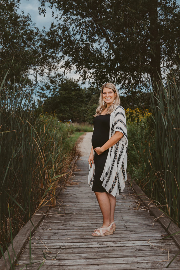 Maternity-Session-On Location-Photography-IL-Photographer-Grayslake-Rollins Savanna-Forest Preserve-Overcast-Sunset