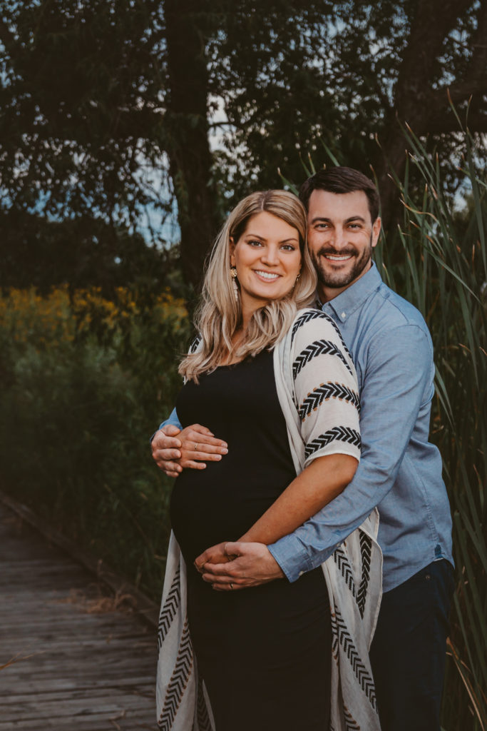 Maternity-Session-On Location-Photography-IL-Photographer-Grayslake-Rollins Savanna-Forest Preserve-Overcast-Sunset