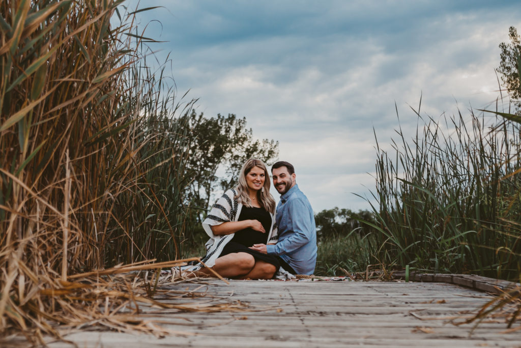 Maternity-Session-On Location-Photography-IL-Photographer-Grayslake-Rollins Savanna-Forest Preserve-Overcast-Sunset