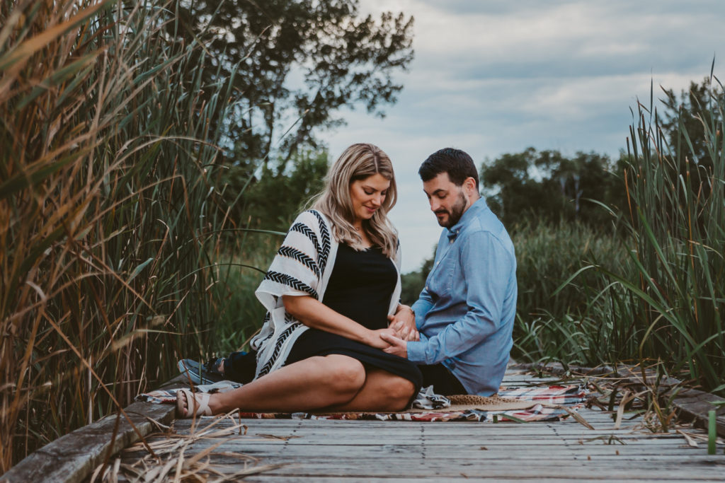 Maternity-Session-On Location-Photography-IL-Photographer-Grayslake-Rollins Savanna-Forest Preserve-Overcast-Sunset