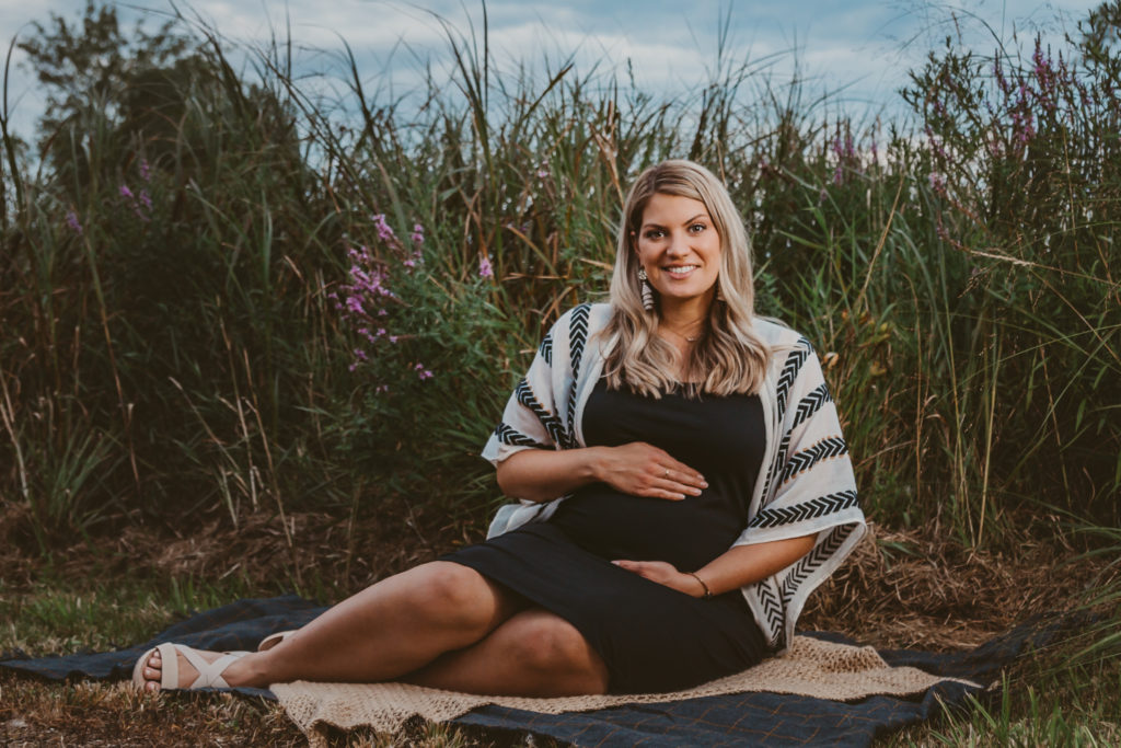 Maternity-Session-On Location-Photography-IL-Photographer-Grayslake-Rollins Savanna-Forest Preserve-Overcast-Sunset