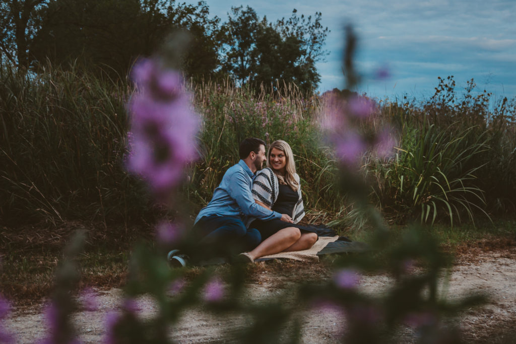 Maternity-Session-On Location-Photography-IL-Photographer-Grayslake-Rollins Savanna-Forest Preserve-Overcast-Sunset