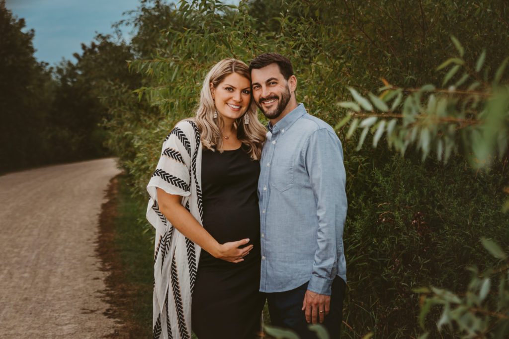 Maternity-Session-On Location-Photography-IL-Photographer-Grayslake-Rollins Savanna-Forest Preserve-Overcast-Sunset